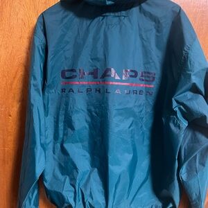 Vintage chaps Ralph Lauren Blue Windbreaker Lightweight Jacket